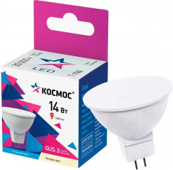 Светодиодная лампа цоколь GU5.3 КОСМОС LkecLED14wJCDRC30 14W/GU5.3/3000K