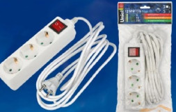 Удлинитель UNIEL (02921) S-GCD3-3B удлинитель 3 гн.- 3 м