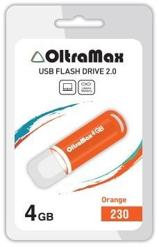 USB флэш-накопитель OLTRAMAX OM-4GB-230-оранжевый