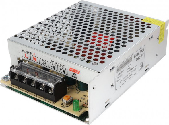 Драйвер SMARTBUY (SBL-IP20-Driver-24V-100W) IP20-100W для LED ленты 24V