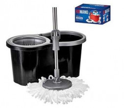 Набор для уборки ROMANO Verona (ведро 19л с отжимом+швабра) Графит RO-001-04 (Н5058)