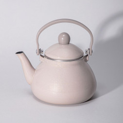 Чайник AGNESS 934-600 CHARM с фильтром эмал. 1,3л кофейный (индукц)