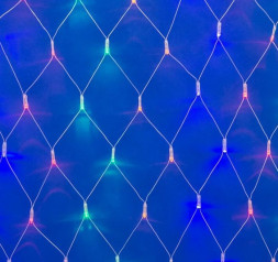 Гирлянда UNIEL (UL-00007218) ULD-N1515-96/TTK MULTI IP44 Сетка светодиодная с эффектом мерцания, 1,5х1,5м. Соединяемая. 96 светодиодов. Разноцветный свет