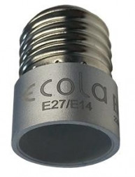 Переходник ECOLA A7T14SEAY с цоколя E27 на E14 Серебряный
