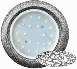 Светильник встраиваемый ECOLA SS53H4ECB GX53 H4 серебристо-черная шагрень