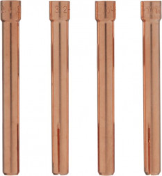 Набор цанг DENZEL Набор цанг для электрода 1,6мм, 2,0мм, 2,4мм, 3,2 мм 93657