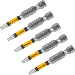 Набор бит DENZEL Набор бит, T15x2&quot;, 5 шт. 7711319