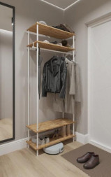 Прихожая ЗМИ Прихожая 34 НеШкаф (системы открытого хранения) (Белый) ПРНШ34 Б