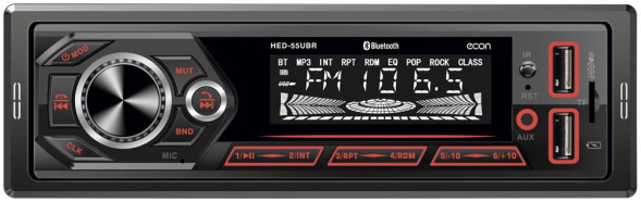 Автомагнитола ECON HED-55UBR MP3/WMA