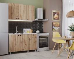Кухонный гарнитур НК-МЕБЕЛЬ ДЕМИ кухонный гарнитур 120 Дуб Вотан 76144503(4 кор.)