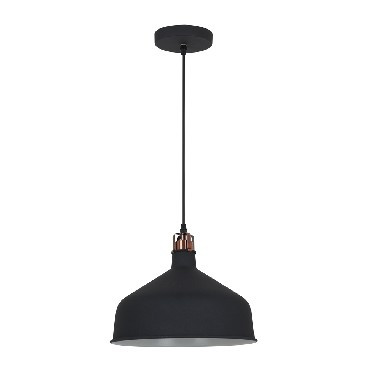Cветодиодный светильник CAMELION (13029) PL-425L C62 черный + медь (Светильник подвесной AMSTERDAM, 1х E27, 60Вт, 230В, металл)