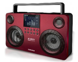 Аудиомагнитола MP3 TELEFUNKEN TF-CSRP3470B красный