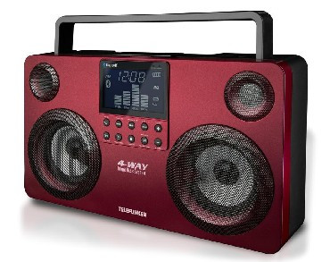 Аудиомагнитола MP3 TELEFUNKEN TF-CSRP3470B красный