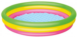 Бассейн BESTWAY 51103 Бассейн надувной круглый 152х30 см с надувным дном