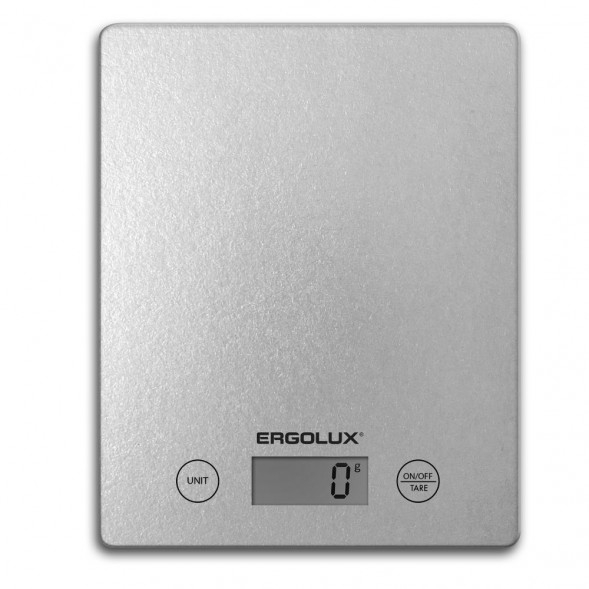 Весы кухонные ERGOLUX ELX-SK02-С03 серые металлик