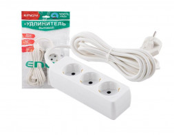 Удлинитель ENGY Гранд 3м/3роз. с заземлением (ПВС 3х0,75) черный (186738)