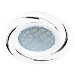 СВЕТИЛЬНИКИ ВСТРАИВАЕМЫЕ ECOLA FW1607EFF MR16 DL3181 GU5.3 Белый/Алюм Вихрь