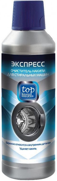 Очиститель накипи TOP HOUSE 391220 Экспресс-очиститель накипи для стиральных машин, 500мл TOP HOUSE 391220 Экспресс-очиститель накипи для стиральных машин, 500мл