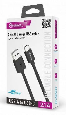 Кабель Type-C OLMIO USB 2.0 - USB TYPE-C, 1м, черный (38773)