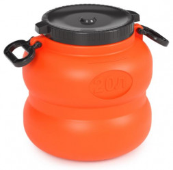 Канистра АЛЬТЕРНАТИВА М7597 Байкал бочка 20л (оранжево-серый)