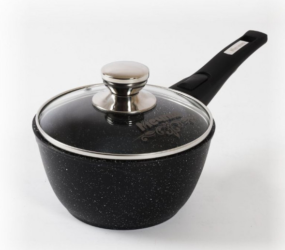 Ковш МЕЧТА 082802 АП Гранит BLACK 1,7л съемная ручка