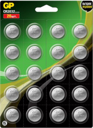 Литиевая батарейка GP (19234) CR2032-2CRU20