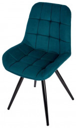 Стул обеденный POLINI Home Verona SM, темно-бирюзовый - черный (2 кор.)
