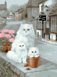 Картина по номерам БЕЛОСНЕЖКА 988-AS Пушистая семейка