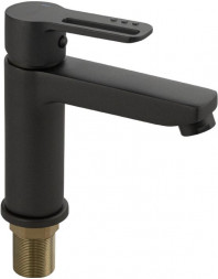 Смеситель для раковины CONSUL 8930 Смеситель для раковины, шаровый, ручка с прорезью, цвет ГРАФИТ