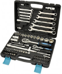 Набор инструментов AUTOVIRAZH (AV-212082) 82 предм. 1/2" 1/4"DR, CRV