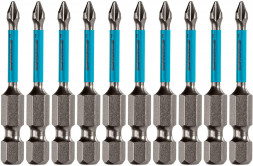 GROSS Бита торсионная PH1 x 50 мм, для ударных шуруповертов, 10 шт. 11492