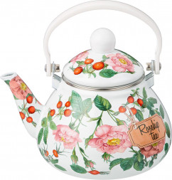 AGNESS ЧАЙНИК ЭМАЛИРОВАННЫЙ СЕРИЯ ШИПОВНИК , 1,3 Л 934-575