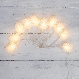 Гирлянда NEON-NIGHT (303-098) ГИРЛЯНДА ШИШКИ 1.5 М, 10 LED, ПР-Й ПВХ, ТЕПЛЫЙ БЕЛЫЙ,