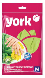 Перчатки YORK резиновые с экстрактом Алоэ (M) 092150