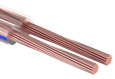 Кабель акустический PROCONNECT КАБЕЛЬ АКУСТИЧЕСКИЙ 2Х1,50 ММ, ПРОЗРАЧНЫЙ BLUELINE, БУХ 100 М01-6206-6