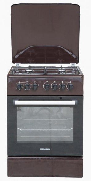 Газовая плита с электрической духовкой RENOVA 50*60 SG5E-DBR(TBR)