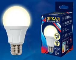 Лампа светодиодная UNIEL (UL-00005033) LED-A60 16W/3000K/E27/FR PLP01WH
