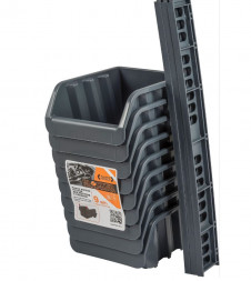 Органайзер BLOCKER BR3743СРСВИНЦ набор малых лотков для метизов с планкой (9 шт.)