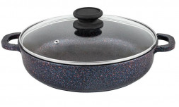 Жаровня ТРАДИЦИЯ ТС9243 а/пр литая 24см стекл/кр Сапфир