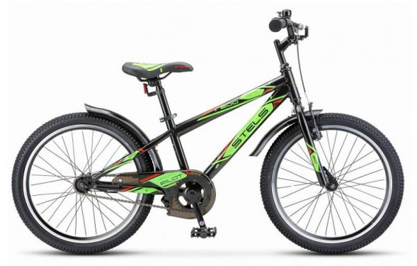 Велосипед STELS Pilot-200 VC 20&quot; Z010 LU101682 LU095271 11&quot; Черный/Салатовый 2023