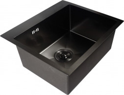 Мойка GOLDEN FOX 17751 Мойка премиум нерж.сталь 3мм 500*440 с сифоном, коландером Графит без отверстия под смеситель