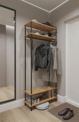 Прихожая ЗМИ Прихожая 34 НеШкаф (системы открытого хранения) (Черный) ПРНШ34 Ч