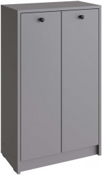 Корпусная мебель МЕБЕЛЬ-КОМПЛЕКС Найс Тумба для обуви высокая Серый шифер/Серый шифер (1 кор.)