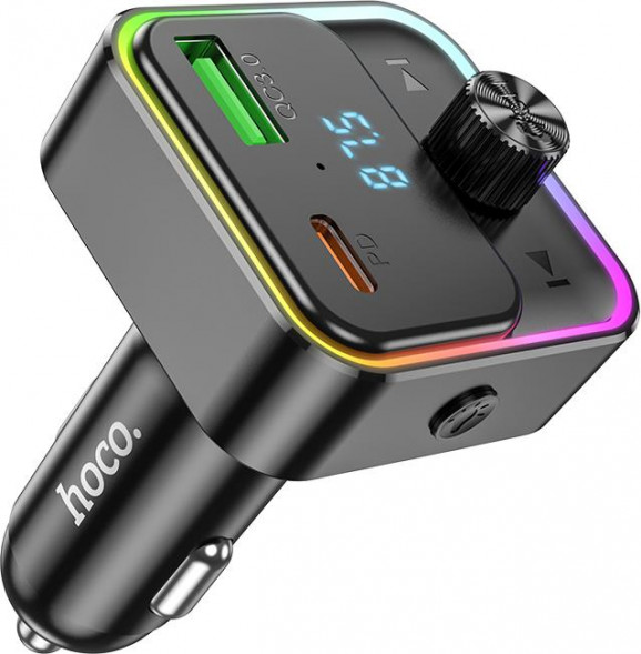 Трансмиттер HOCO (6942007612296) E81 Black 1USB+1Type-C QC3.1