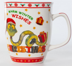 Кружка OLAFF 246-08004 ПРИЯТНЫЙ СЮРПРИЗ, 350мл, микс 2 декора 56946