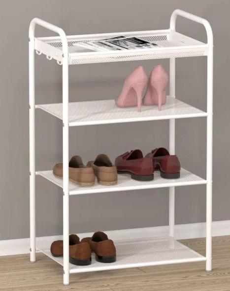 Подставка для обуви ЗМИ Подставка для обуви &quot;Верона 14&quot; (VERONA 14 shoe rack) белый ПДОВ14 Б