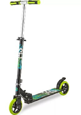 самокат NOVATRACK 145S.JUNGLE.BGN9 Jungle черно-зеленый 135150