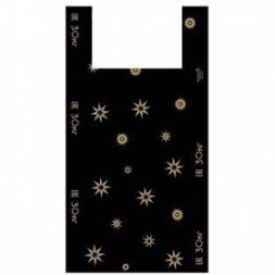 Пакет АРТПЛАСТ (МАЙ02696) майка 32+16х60 (17) - Звезды - черный