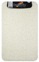 Коврик САНАКС 10307 Коврик в ванную SHAGGY ECO одинарный, БЕЛЫЙ 50х 80 см, 100% полиэстер, ворс 20 мм