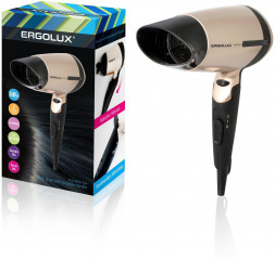 Фен ERGOLUX ELX-HD02-C64 черный/золото